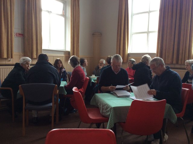 Full tables in the tea room image