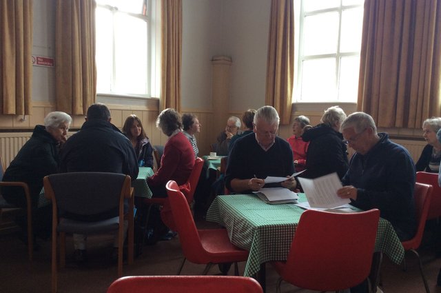 Full tables in the tea room image