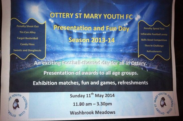 Presentation Day and Fun Day at Ottery FC - 11th May 2014 image