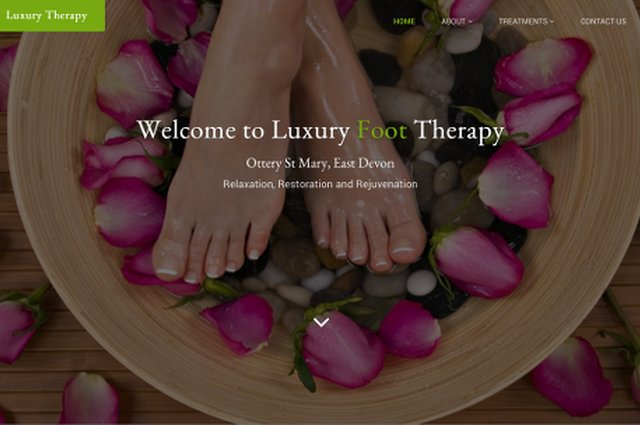 New website for local business - Luxury Foot Therapy image