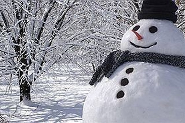 Excited children...it's snowing! image