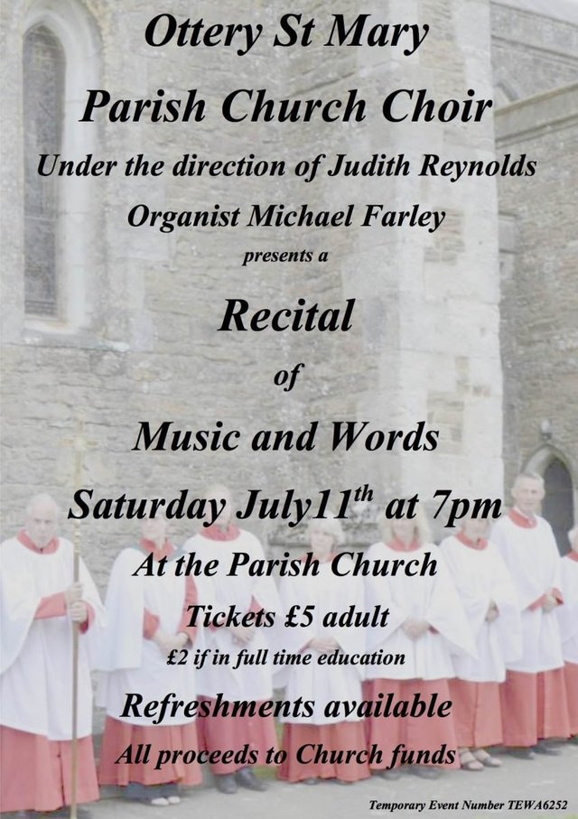 Join the Parish Church Choir for a Recital of Music and Words image