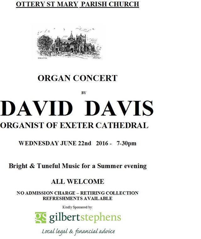 Organ Concert at Ottery St Mary Parish Church image