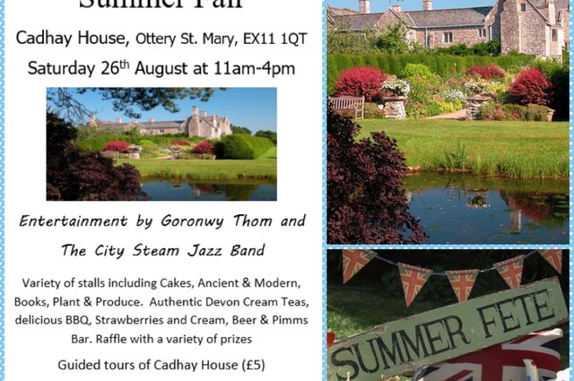 Cadhay Summer Fair - 26 August 2017 image