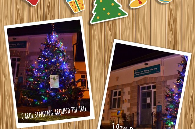 Carols around Ottery St Mary Christmas tree image