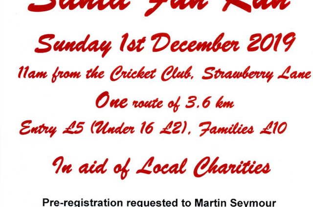 Santa Fun Run - 1st December 2019 image