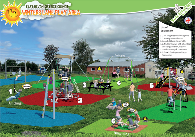 Ottery play area to get £50k revamp, with 12 metre zip wire image